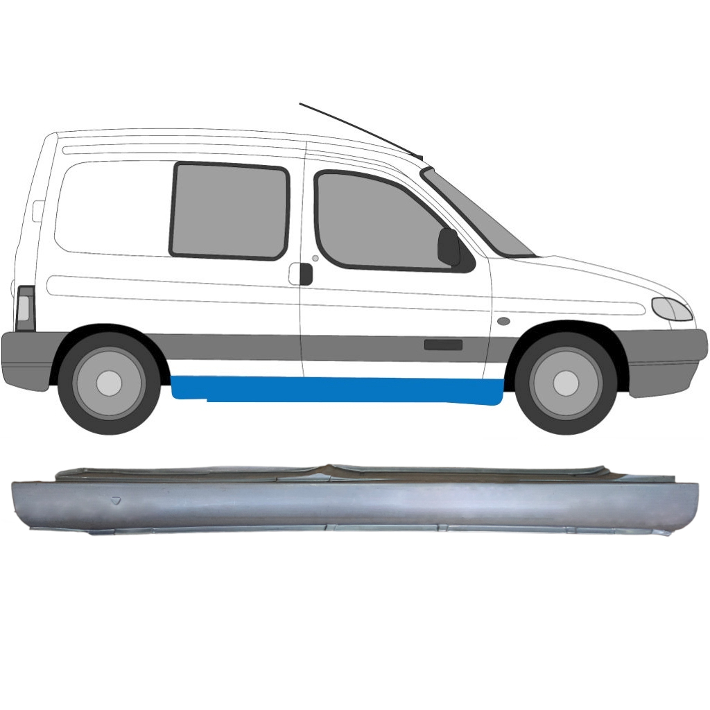Pilns Slieksnis Priekš Peugeot Partner 1996-2008 / Labā 6952