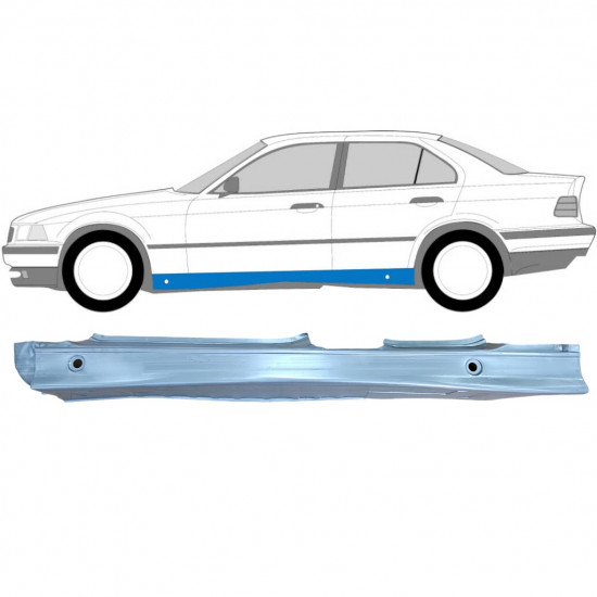 Pilns slieksnis priekš BMW 3 E36 1990-2000 / Kreisā 6216