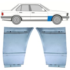 Priekšējā spārna daļa priekš BMW 3 E30 1982-1994 / Kreisais+Labais / COMBI / SEDAN / Komplekts 11483