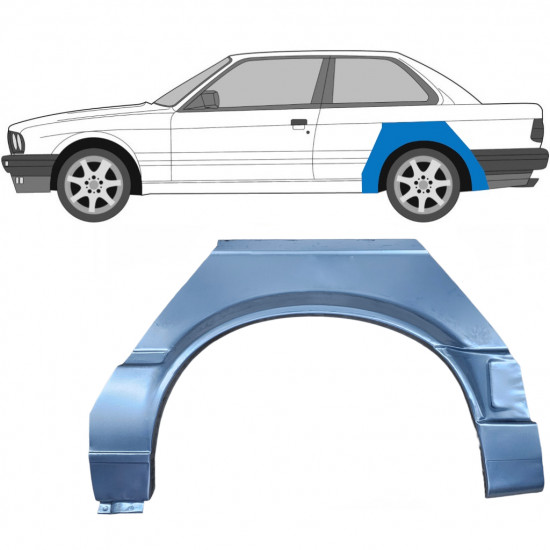 Aizmugurējā arka priekš BMW 3 E30 1987-1994 / Kreisā 6384