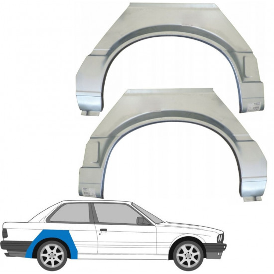 Aizmugurējā arka priekš BMW 3 E30 1987-1994 / Kreisais+Labais / Komplekts 6383