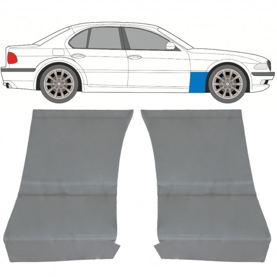 Priekšējā spārna daļa priekš BMW 7 E38 1994-2001 / Komplekts 11787