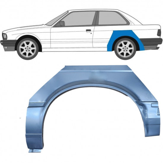 Aizmugurējā arka priekš BMW 3 E30 1982-1987 / Kreisā 7808