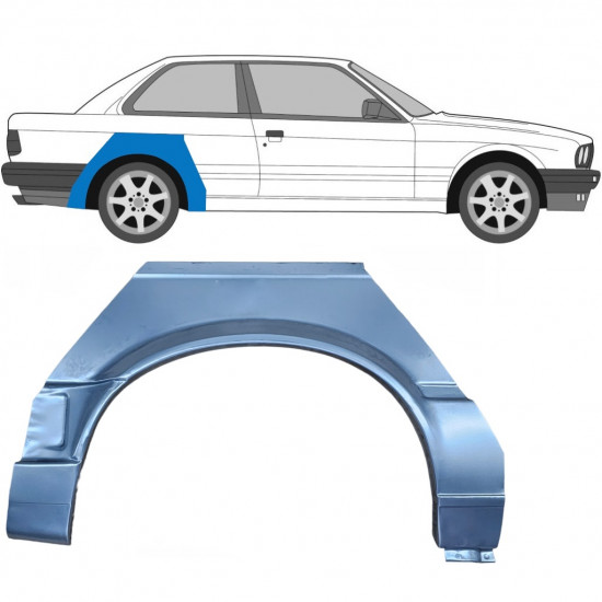 Aizmugurējā arka priekš BMW 3 E30 1987-1994 / Labā 6385