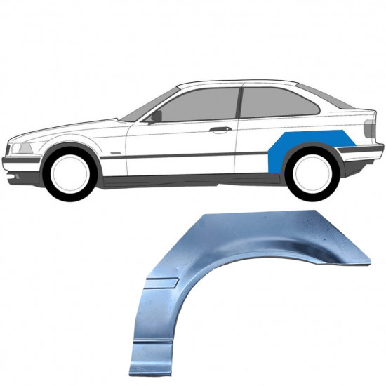 Aizmugurējā arka priekš BMW 3 E36 1994-2000 / Kreisā / COMPACT 5502