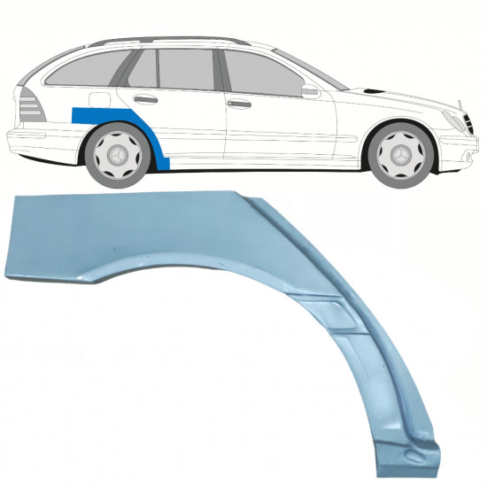 Aizmugurējā arka priekš Mercedes C-class 2000-2007 / Labā / COMBI 9098