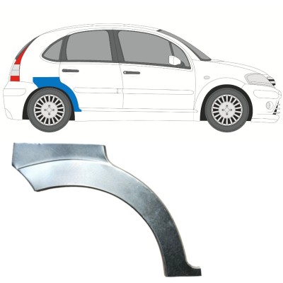 Aizmugurējā arka priekš Citroen C3 2002-2010 / Labā 14767