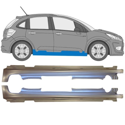 Pilns slieksnis priekš Citroen C3 2009-2016 / Kreisais+Labais / Komplekts 14637