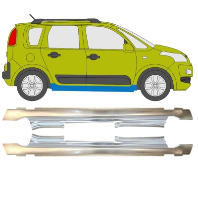 Pilns slieksnis priekš Citroen C3 Picasso 2008- / Kreisais+Labais / Komplekts 14634