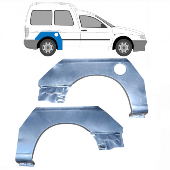 Aizmugurējā arka priekš VW Caddy Seat Inca 1995-2004 / Kreisais+Labais / Komplekts 10603