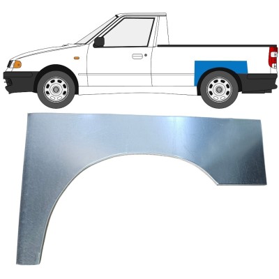 Aizmugurējā arka priekš Volkswagen Caddy 1995-2004 / Kreisā / PICKUP 16329