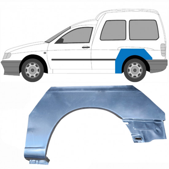 Aizmugurējā arka priekš VW Caddy Seat Inca 1995-2004 / Kreisā 6187