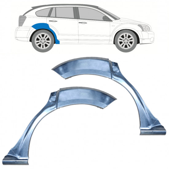 Aizmugurējā arka priekš Dodge Caliber 2006-2013 / Komplekts 9831