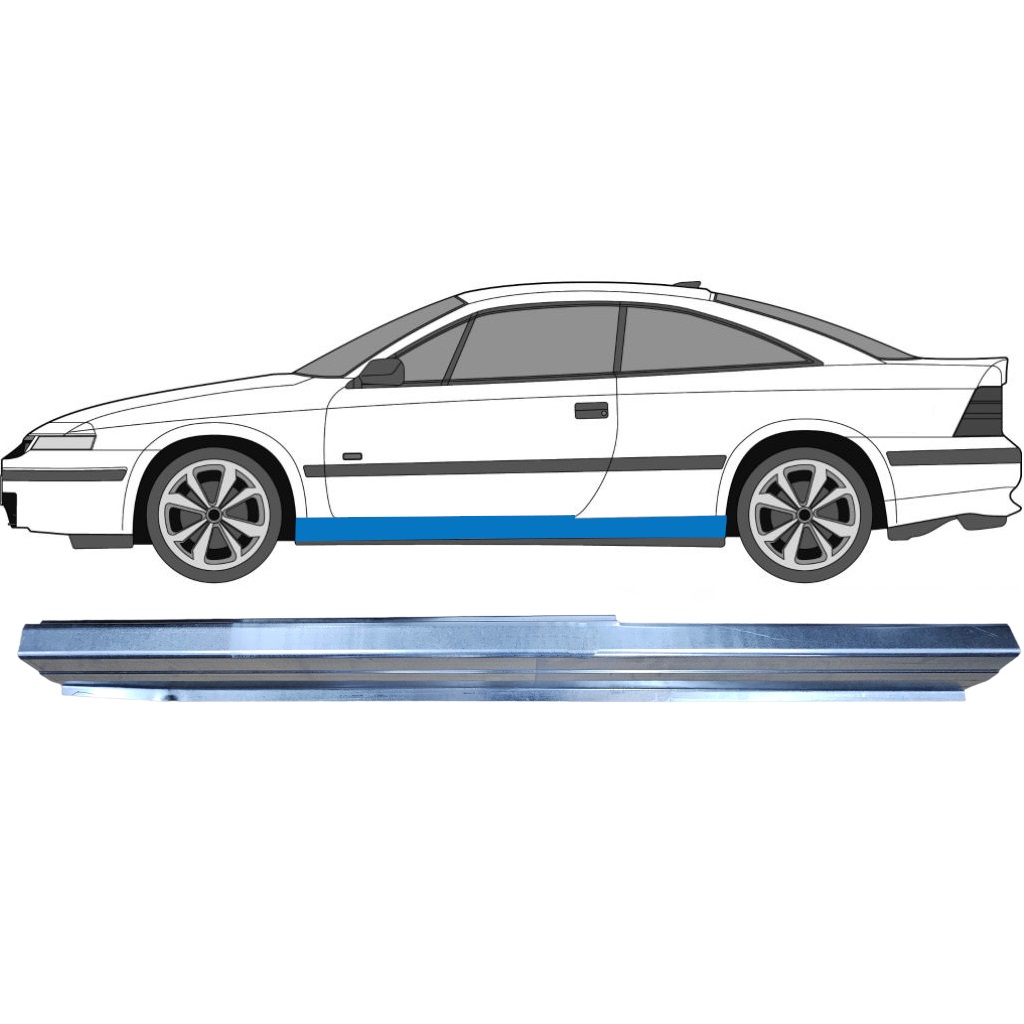 Slieksnis Priekš Opel Calibra 1990-1997 / Kreisā 6353