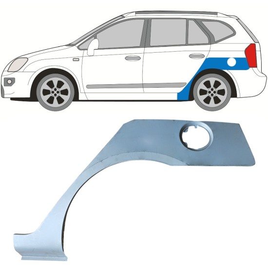 Aizmugurējā arka priekš Kia Carens 2006-2013 / Kreisā 16816