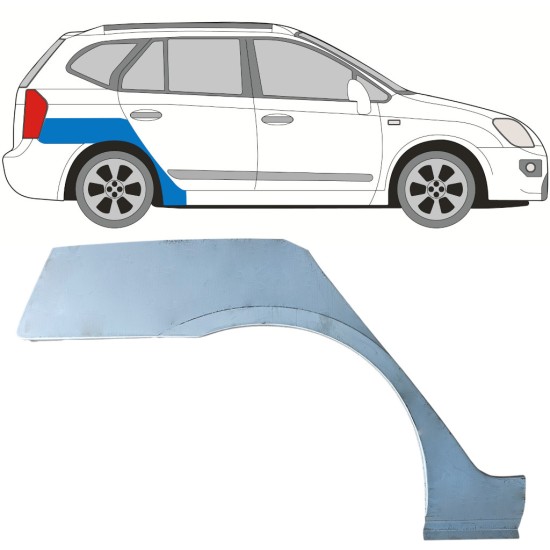 Aizmugurējā arka priekš Kia Carens 2006-2013 / Labā 16815