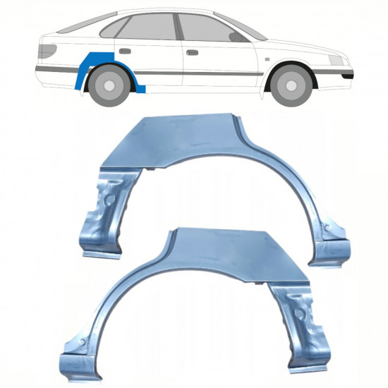 Aizmugurējā arka priekš Toyota Carina E 1992-1997 / Kreisais+Labais / Komplekts 10464