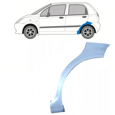 Aizmugurējā arka priekš Chevrolet Spark 2005-2010 / Kreisā 7390