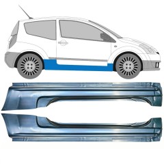 Pilns slieksnis priekš Citroen C2 2003-2009 / Kreisais+Labais / Komplekts 10338