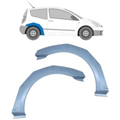 Aizmugurējā arka priekš Citroen C2 2003-2009 / Kreisais+Labais / Komplekts 11385