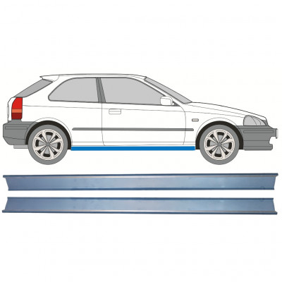 Slieksnis priekš Honda Civic 1995-2001 / Kreisais = Labais (simetrisks) / Komplekts 10328