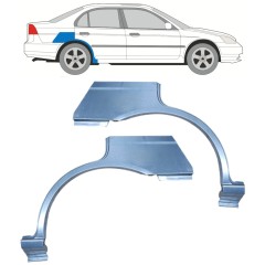 Aizmugurējā arka priekš Honda Civic 2001-2005 / Kreisais+Labais / Komplekts 11527