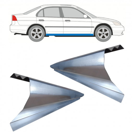 Slieksnis priekš Honda Civic 2001-2005  / Kreisais = Labais (simetrisks) / Komplekts 11746