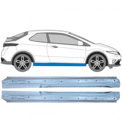 Slieksnis priekš Honda Civic 2005-2011 / Kreisais+Labais / Komplekts 10093