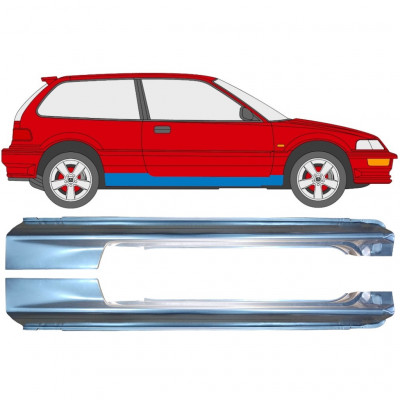 Pilns slieksnis priekš Honda Civic 1987-1991 / Kreisais+Labais / Komplekts 9537