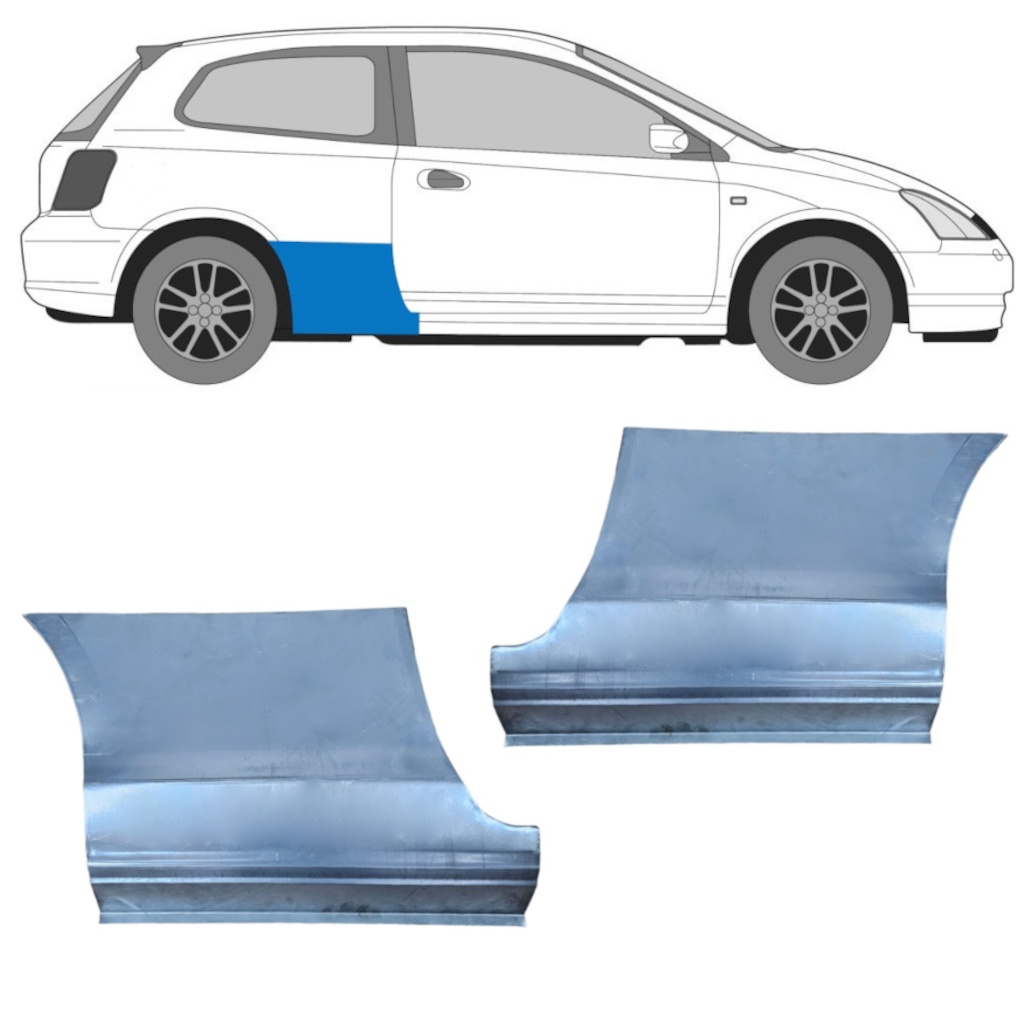 Aizmugurējā Arka Priekš Honda Civic 2001-2005 / Kreisais+Labais / Komplekts 9633