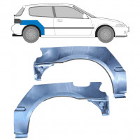 Aizmugurējā arka priekš Honda Civic 1991-1995 / Kreisais+Labais / Komplekts 10424