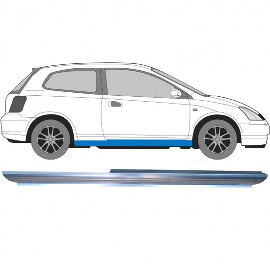 Slieksnis priekš Honda Civic 2001-2005 / Labā 6646