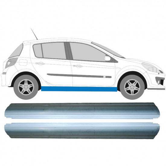 Slieksnis priekš Renault Clio 2005-2014 / Kreisais+Labais / Komplekts 9811