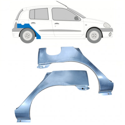 Aizmugurējā arka priekš Renault Clio 1998-2012 / Kreisais+Labais / Komplekts 9682