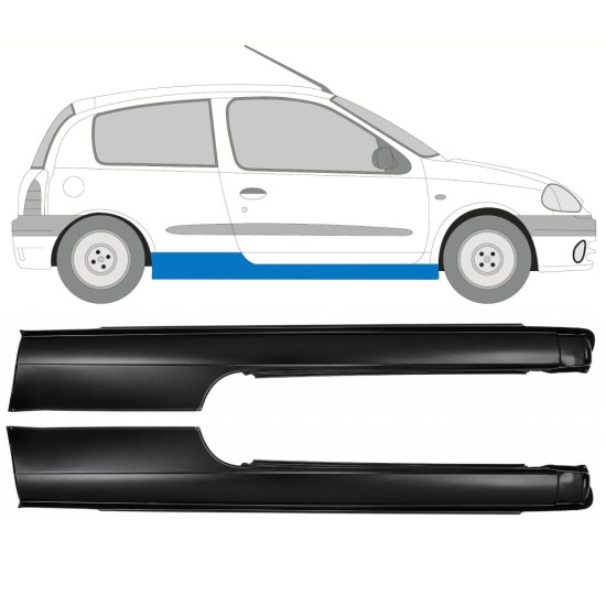 Pilns slieksnis priekš Renault Clio II 1998-2012 / Komplekts 17164