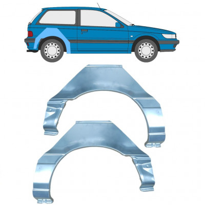 Aizmugurējā arka priekš Mitsubishi Colt 1988-1992 / Kreisais+Labais / Komplekts 11017