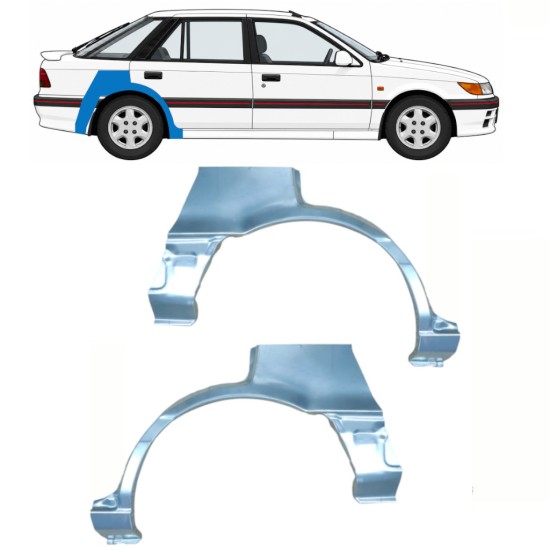 Aizmugurējā arka priekš Mitsubishi Colt 1988-1992 / Kreisais+Labais / Komplekts 10797