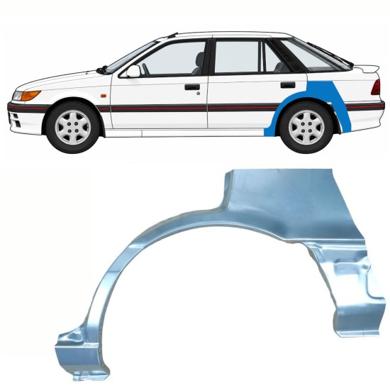 Aizmugurējā arka priekš Mitsubishi Colt 1988-1992 / Kreisā 10796