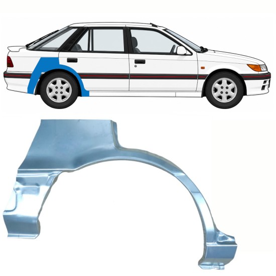 Aizmugurējā arka priekš Mitsubishi Colt 1988-1992 / Labā 10795