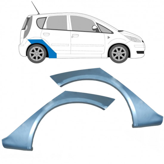 Aizmugurējā arka priekš Mitsubishi Colt 2004-2012 / Kreisais+Labais / Komplekts 9255