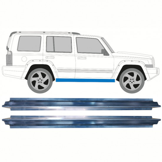 Slieksnis priekš Jeep Commander 2005-2010 / Kreisais = Labais (simetrisks) / Komplekts 10061