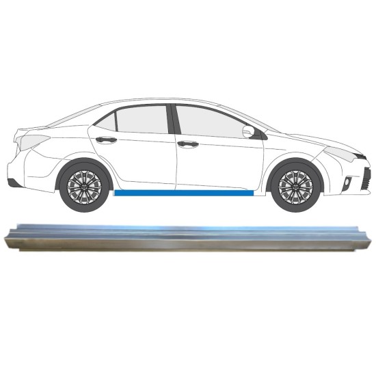 Slieksnis priekš Toyota Corolla 2013-2019 / Labā 14889 Slieksnis priekš Toyota Corolla 2013-2019 / Labā 14889
