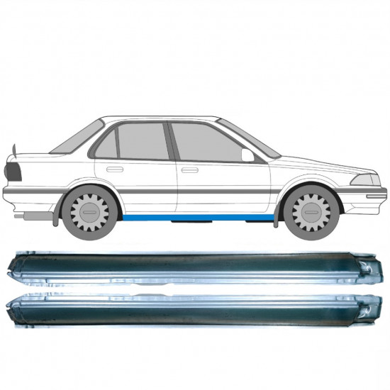 Slieksnis priekš Toyota Corolla 1985- / Kreisais+Labais / Komplekts 10497