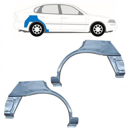 Aizmugurējā arka priekš Toyota Corolla 1991-1998  LIFTBACK / Komplekts 12663