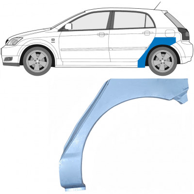Aizmugurējā arka priekš Toyota Corolla 2001-2007 / Kreisā 7044