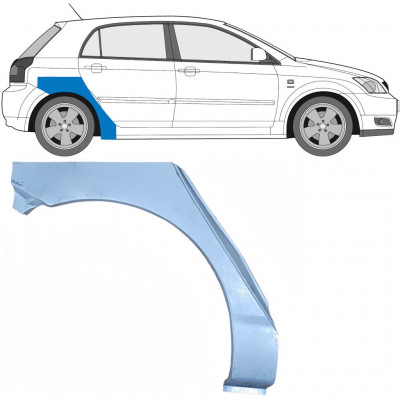 Aizmugurējā arka priekš Toyota Corolla 2001-2007 / Labā 7043