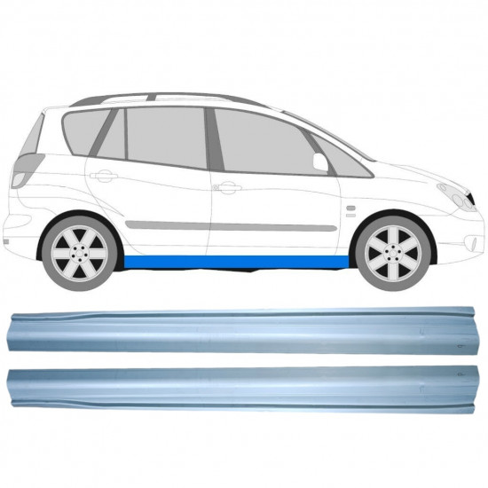 Slieksnis priekš Toyota Corolla Verso 2001-2004 / Kreisais+Labais / Komplekts 10600