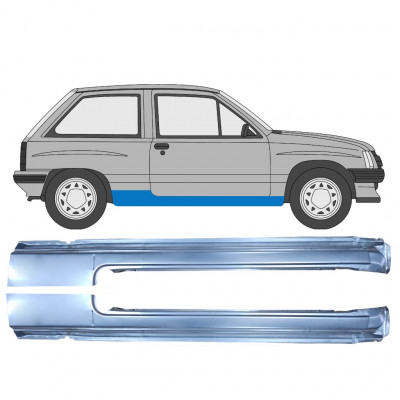 Pilns slieksnis priekš Opel Corsa A 1982-1993 / Kreisais+Labais / Komplekts 9793