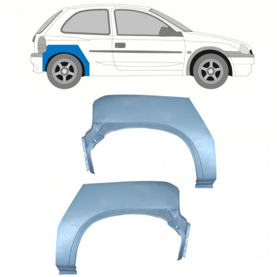 Aizmugurējā arka priekš Opel Corsa B 1993-2001 / Kreisais+Labais / Komplekts 10416
