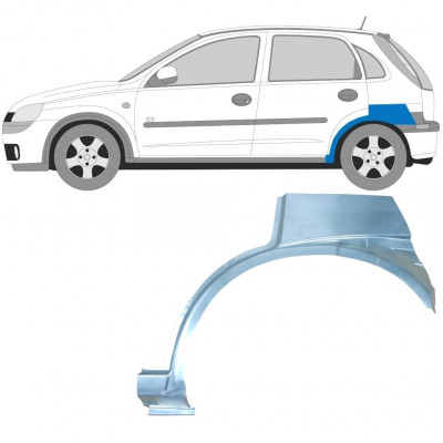 Aizmugurējā arka priekš Opel Corsa 2000-2010 / Kreisā 6886
